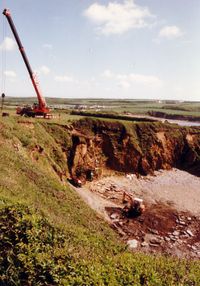 Cleanup in difficult places still ongoing over a year later near Angle Bay