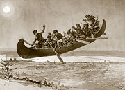 French-Canadian folklore includes tales of the "bewitched canoe"