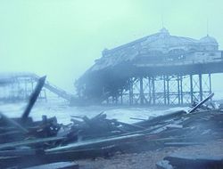 The remains of the West Pier