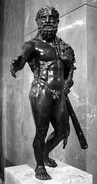 Heracles, a Roman bronze (Louvre Museum)