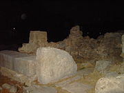 Ruins in Kos of the temple to Heracles, the Herakleion
