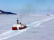 U.S. Coast Guard icebreakers near McMurdo Station, February 2002