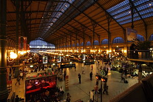 Gare du Nord, a symbol of the Industrial Revolution. - Train stations have often been called the cathedrals of the 19th century.