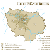 Departments of Île-de-France