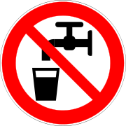 Hazard symbol for No drinking water