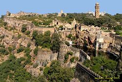 Fortifications form a crucial component of military strategy. Shown here is the Chittorgarh Fort in Rajasthan, India.