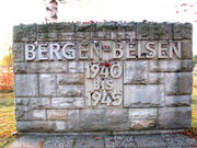 The entrance to Bergen-Belsen