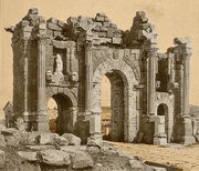 Roman arch of Trajan at Thamugadi (Timgad), Algeria