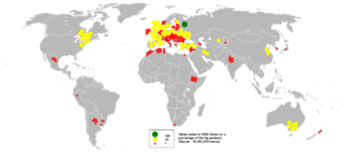 Barley output in 2005