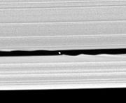 Discovery photograph of moon Daphnis