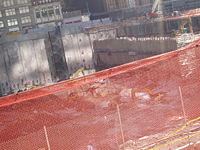 Ground zero of the World Trade Center in 2008