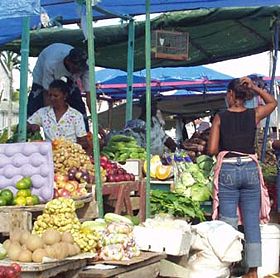 A section of Bourda Market.