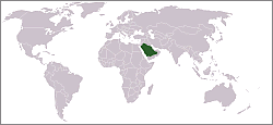 Location of Saudi Arabia