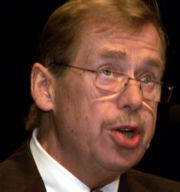 Václav Havel, the first President of the Czech Republic.