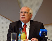 Václav Klaus, current President of the Czech Republic.