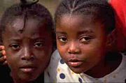 Equatorial Guinean children of Fang descent.