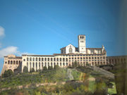 Basilica and friary, as seen from the plain below