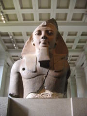 The Younger Memnon part of a colossal statue of Ramesses from the Ramasseum, now in the British Museum