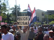Protest on 21 January 2005.