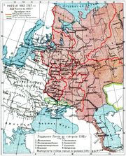 Map of the Russian Empire, 1682–1762