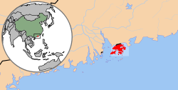 Location of Hong Kong