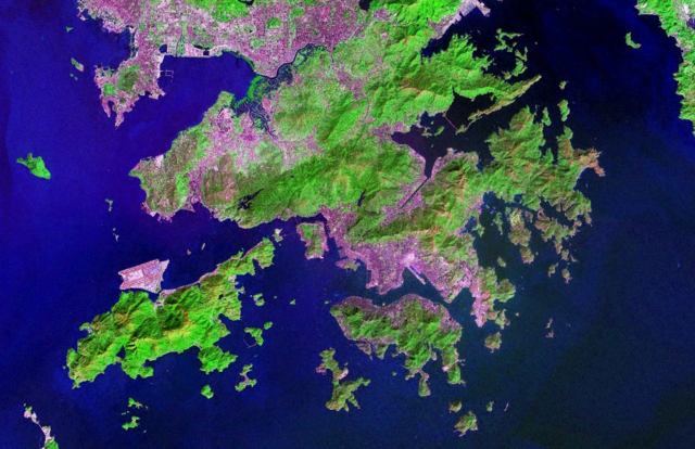 Image:HongKong boundary from space.png