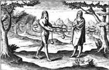 Río de la Plata aboriginals, as pictured by Hendrick Ottsen (1603).