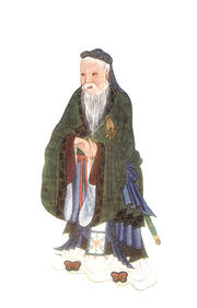 Confucius (illustration from Myths & Legends of China, 1922, by E.T.C. Werner)