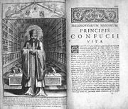 "Life and works of Confucius, by Prospero Intorcetta, 1687.