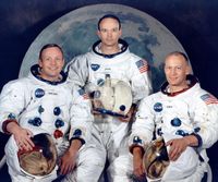 Left to right: Armstrong, Collins, Aldrin