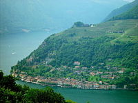 Morcote in the warmer southern canton of Ticino.