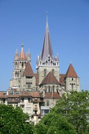 Cathedral Notre-Dame de Lausanne in the canton of Vaud.