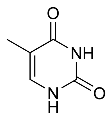 Image:Thymine chemical structure.png
