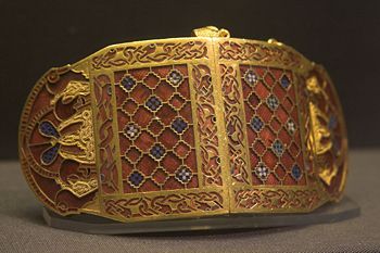 Anglo Saxon Shoulder Clasp from Sutton Hoo
