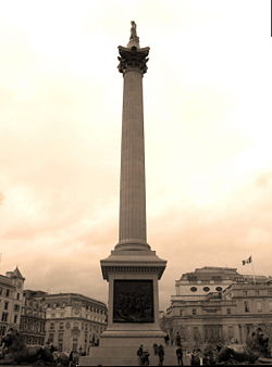 North view of Trafalgar Square.