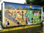 Mural in Perquin, former "guerrilla capial" and now a tourist destination.