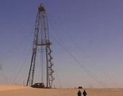 A test Oil well in the Tenere Desert, January 2008.
