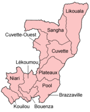 Regions of the Republic of the Congo