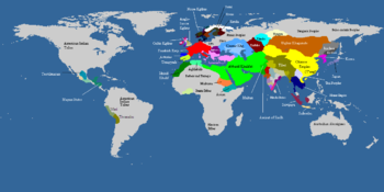 Tibet in 820 in relation to the other powers