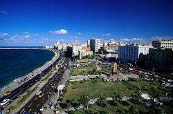 The Coastline of Alexandria, Egypt's second largest city