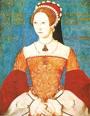 Edward's half sister, Mary, daughter of Catherine of Aragon.