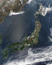 Japan from space, May 2003.
