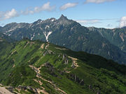 Mount Yari, Nagano Prefecture in August