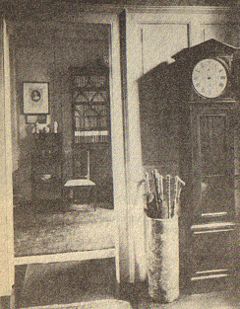 Interior view of Lamb House, James's residence from 1897 till his death in 1916. (1898)