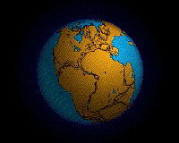 Pangaea separation animation, which formed the Atlantic Ocean known today.