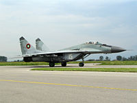A Bulgarian Air Force MiG-29