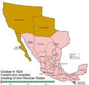 Evolution of the Mexican territory.