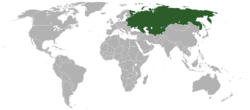 Location of Soviet Union