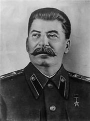 Joseph Stalin, leader of the Soviet Union from 1923 to his death in 1953.