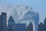 The World Trade Center on the morning of September 11, 2001